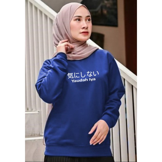 Kaos Lengan Panjang yauda iya / Kaos Sweatshirt / Atasan Wanita / Atasan Wanita Lengan Panjang