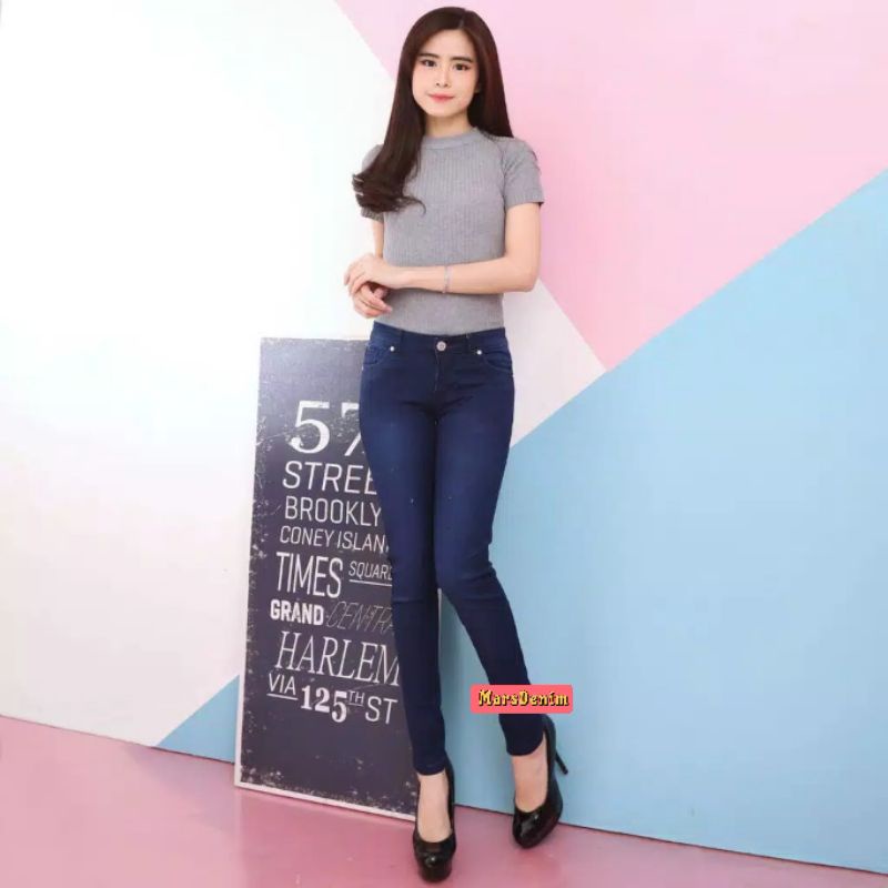 CELANA JEANS PENSIL SKINNY WANITA CEWEK