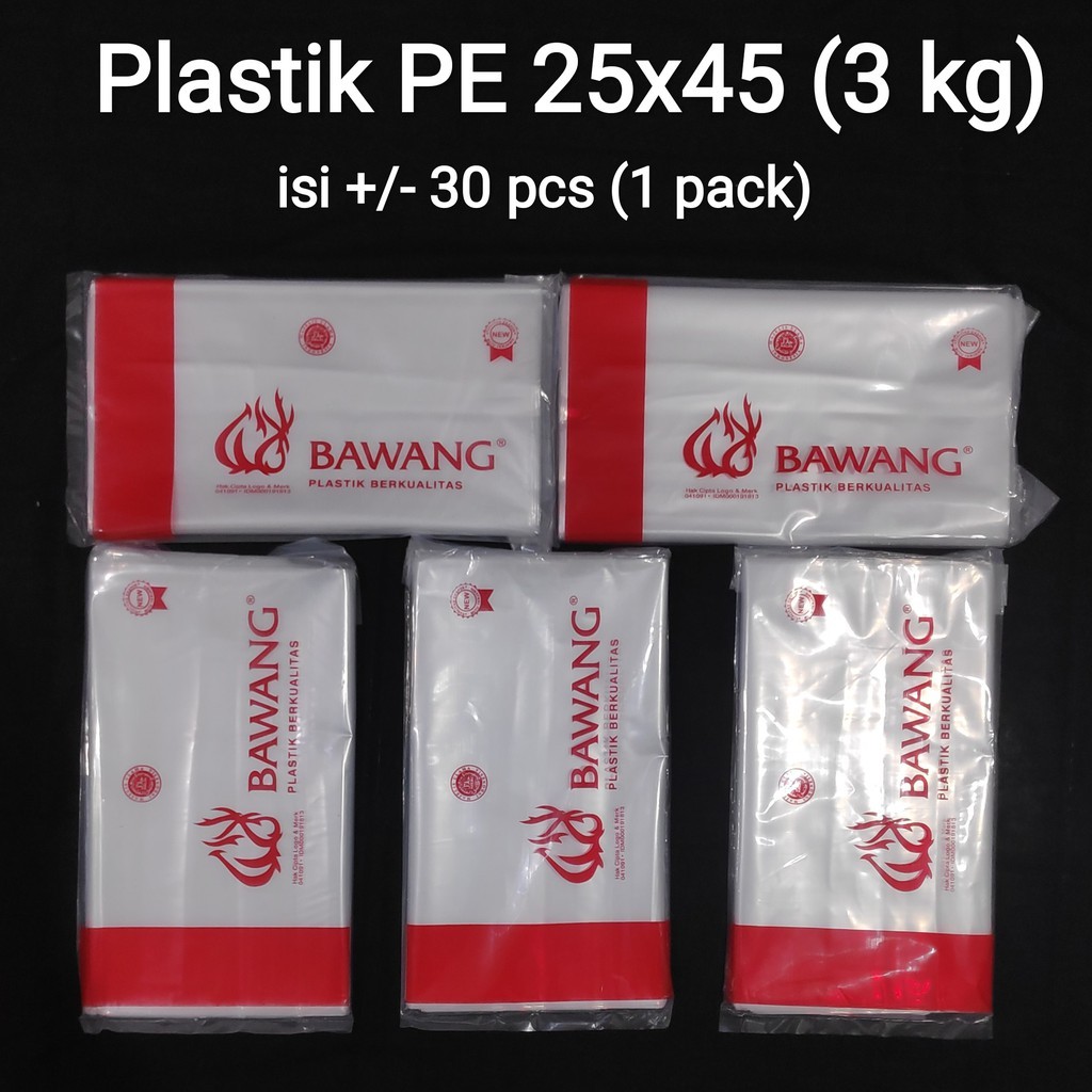 Kantong Plastik PE Uk 25x45 - 30x45 | Plastik ES, Plastik Sayur, Plastik Ikan