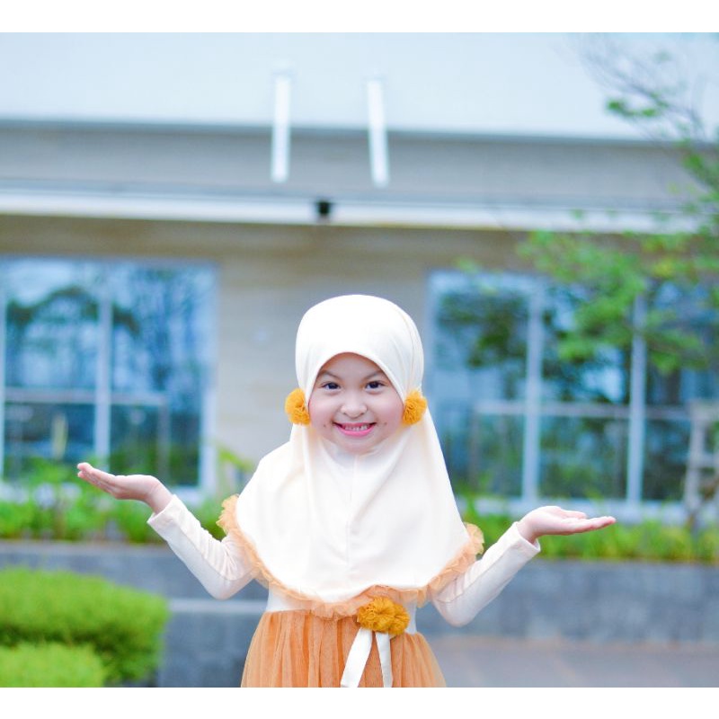 hijab petite crem