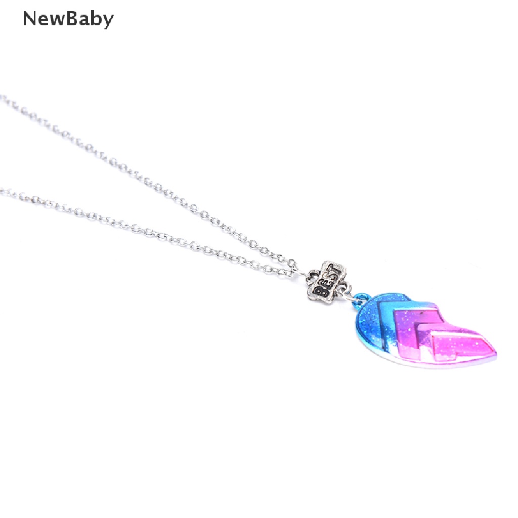 Newbaby 2pcs Kalung Rantai Liontin Hati Motif Huruf Best Friend Untuk Pasanganpriawanita