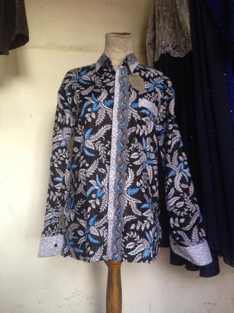 Tunik Batik Wanita Zipper Depan Kualitas Premium M L Xl Xxl 3l