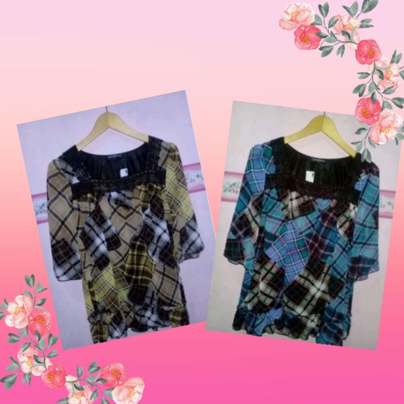 BLOUSE WANITA BAHAN SIFON