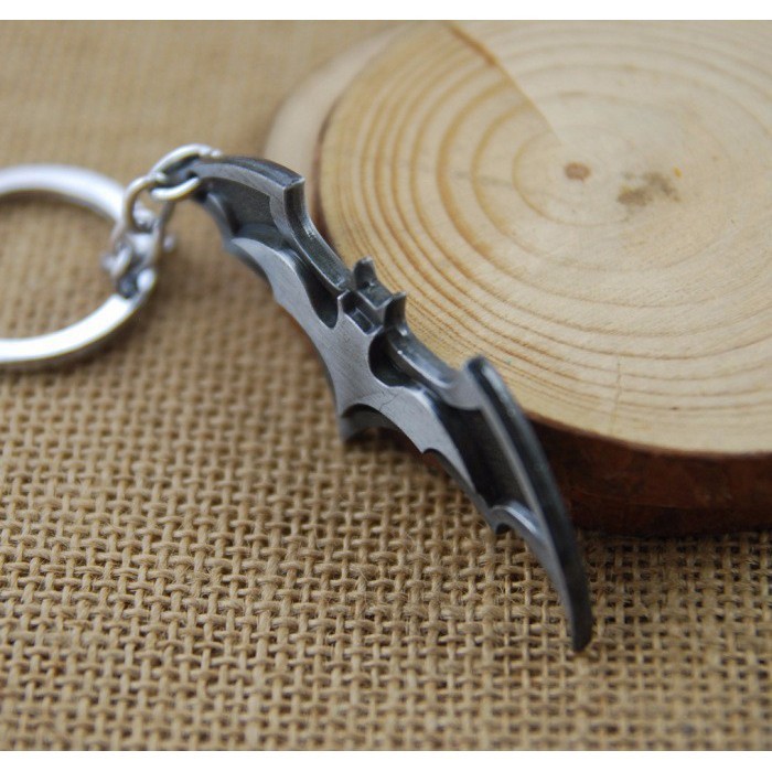 Gantungan Kunci Super Hero Batman Key Chain - cool silver