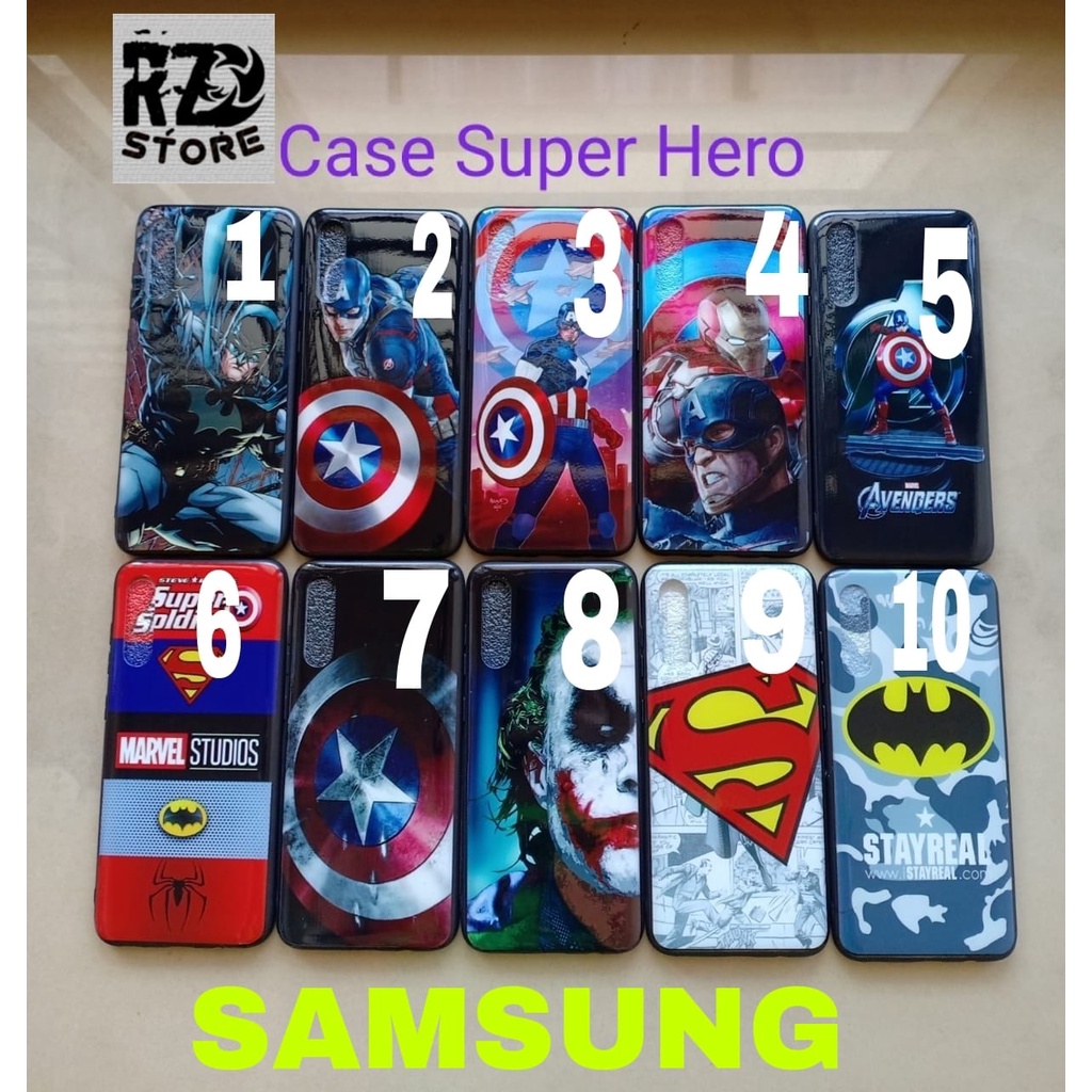 HARD CASE KARAKTER SUPERHERO glossy SAMSUNG A31 A51 A30S A50 A50S  HARD CASE CASING