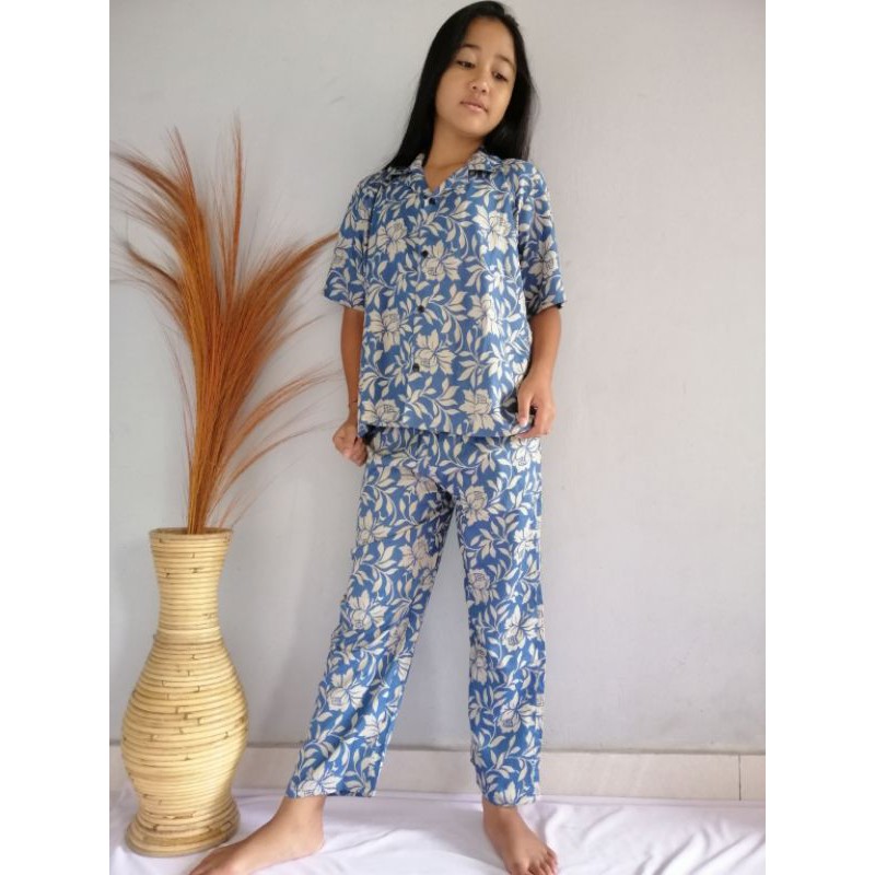 Set Pajamas Rayon Anak (4-11 th) / BALI SET / PIYAMA SET / RAYON SET / SET ANAK / PAJAMAS RAYON