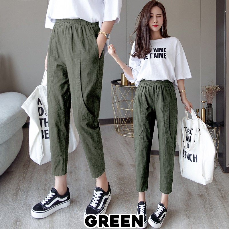 KARAKOREA 625 D Linen Long Pants/Celana Linen/Celana Kantor/Korean Linen Pants/Pants korea/Celana korea/Celana Wanita