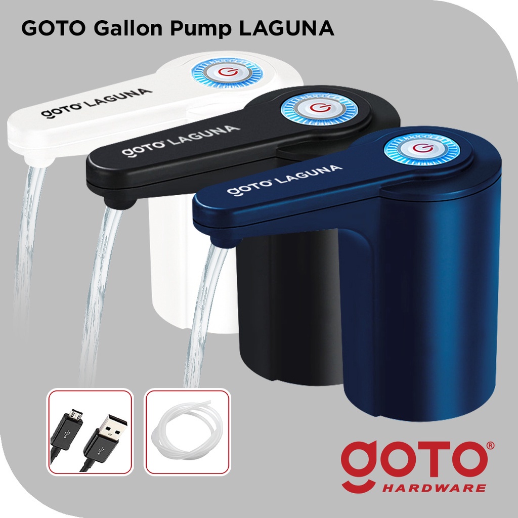 Goto Laguna Dispenser Air Pompa Galon Elektrik Gallon Pump Charge USB Pencetan Kompa Galon Air Baterai