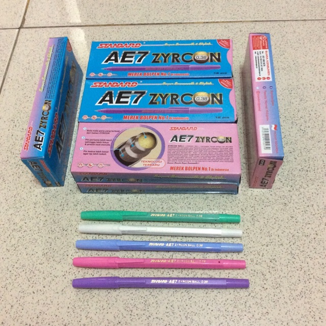 

Pulpen Standard AE-7 Zycron 0.38 Warna / Pulpen AE-7 Zycron / Pulpen Standard Zycron 0.38