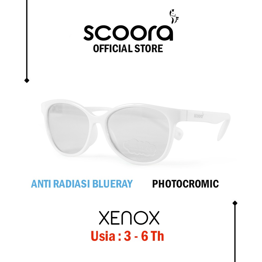 SCOORA Xenox Kacamata Anak (3 - 6thn) Anti Radiasi & Anti UV - Variasi Warna-5