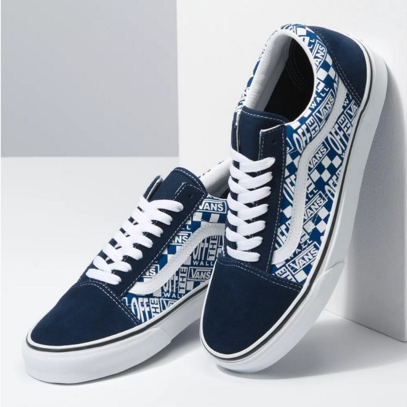 Vans Old Skool Off The Wall Dres Blue Trueblue Original