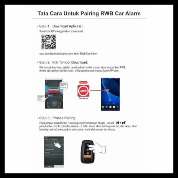 BEST DEAL ALARM MOBIL MERK RWB ALARAM ALAREM ALARM PREMIUM RWB 