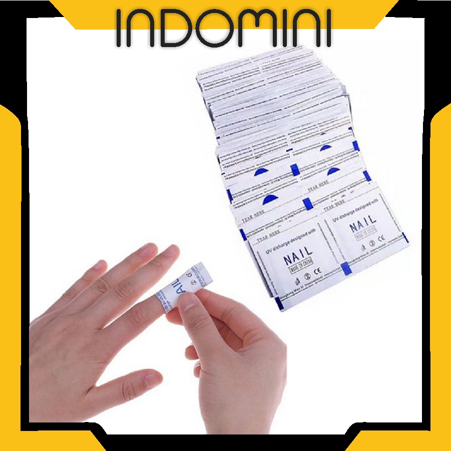 INDOMINI R594 (1PCS) UV Gel Nail Polish Remover &amp; Cleaner Wraps Foil Wipe Penghapus Kutek Gel