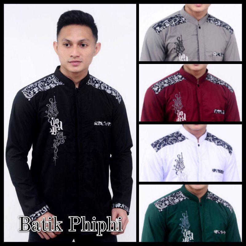 KOKO BORDIR KOMBINASI BATIK LENGAN PANJANG TERLARIS #2 ( ORIGINAL )