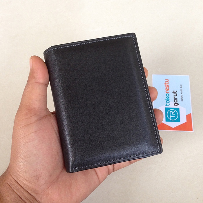 Dompet Kulit Pria Model Berdiri Lipat Buku Asli Garut