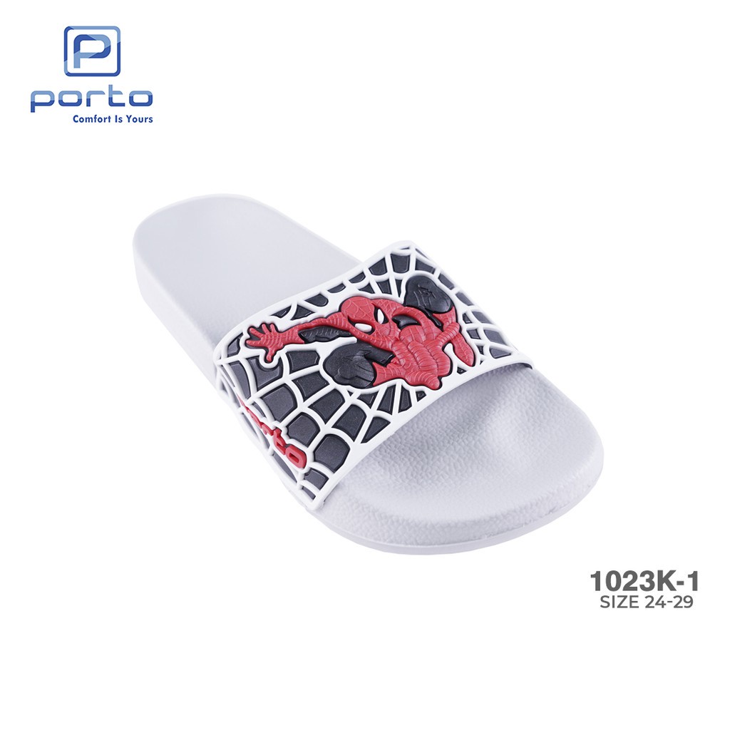 gos PORTO 1023K-1 Sandal Selop Anak Laki Kartun Anti Slip Nyaman Terbaru