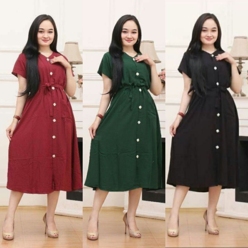 RIMA DRESS RAYON SERUT REMPEL BUSUI//HOME DRESS RAYON BUSUI