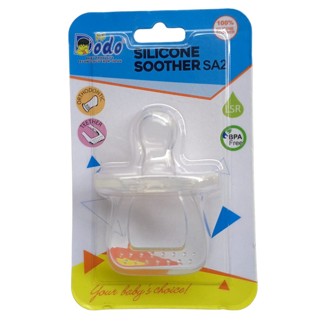 Empeng Dodo Original Silicone Soother SA2 Empeng Bayi BPA Free / Empeng Gepeng