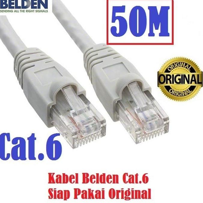 6 SIAP CAT LAN 50M UTP PAKAI 50 LAN - BELDEN METER-KABEL CAT6 BELDEN K FDH654163E