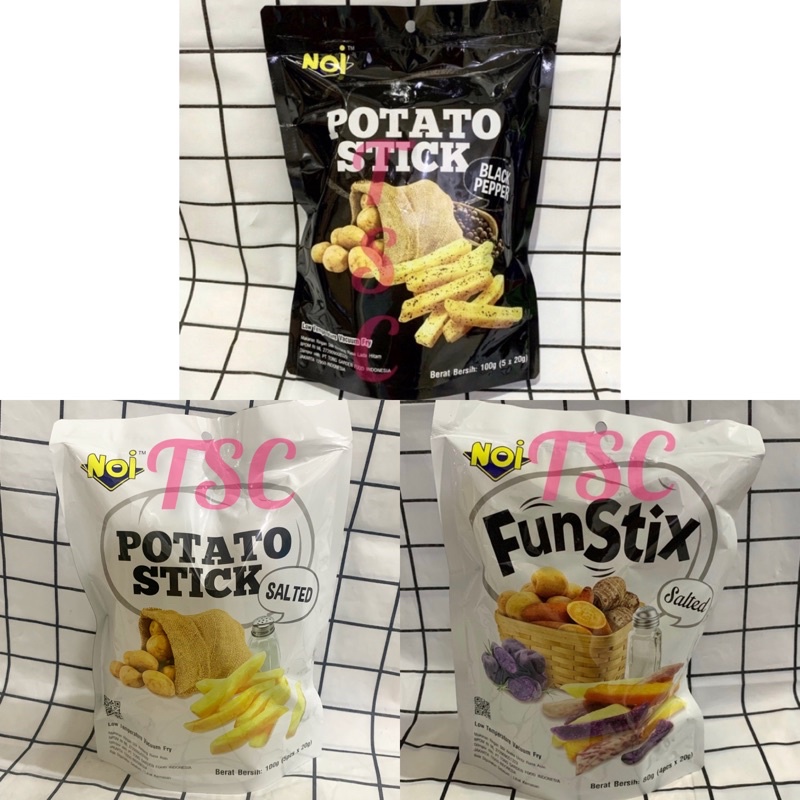 

Tong Garden NOI FunStix Salted / Potato Stick Black Pepper / Fun Stick / Snack