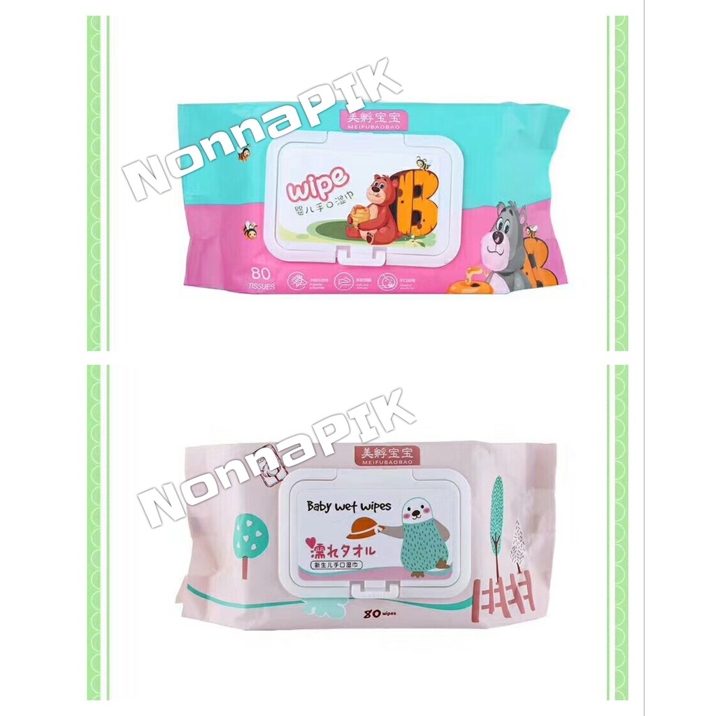 80 lembar Wet Wipes / Tissue Tisu Basah - 1 box