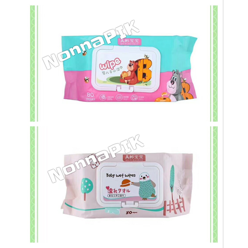 80 lembar Wet Wipes / Tissue Tisu Basah - 1 box