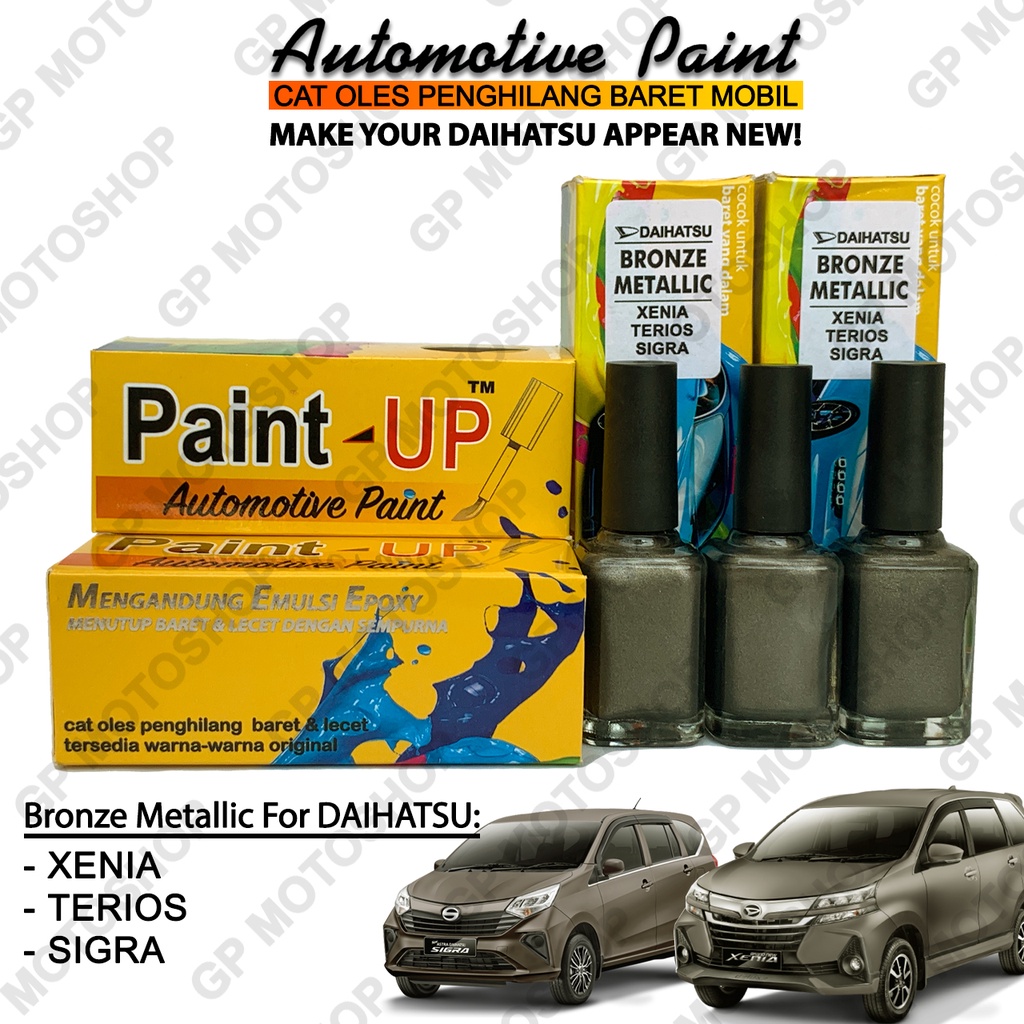 Cat Oles Daihatsu Bronze Metallic Penghilang Baret Mobil Lecet Coklat Metalik Xenia Sigra Terios