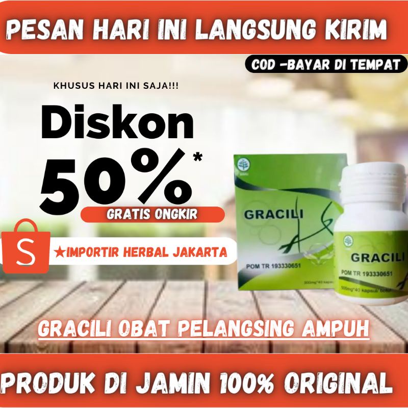 Gracili Herbal Asli Obat Pelangsing Badan Diet Alami
