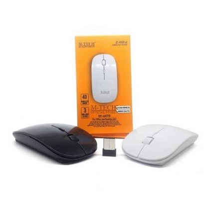 Mouse Wireless PC Komputer Laptop Mtech 6070 Mouse Wireless slim naxen M2