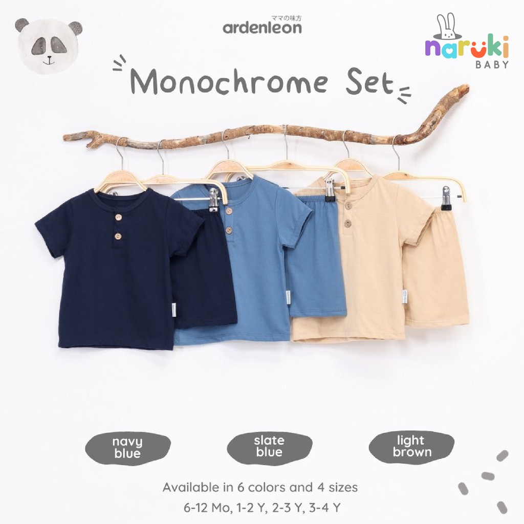 Ardenleon Monochrome Set Kids Arden Leon Baju Setelan Anak