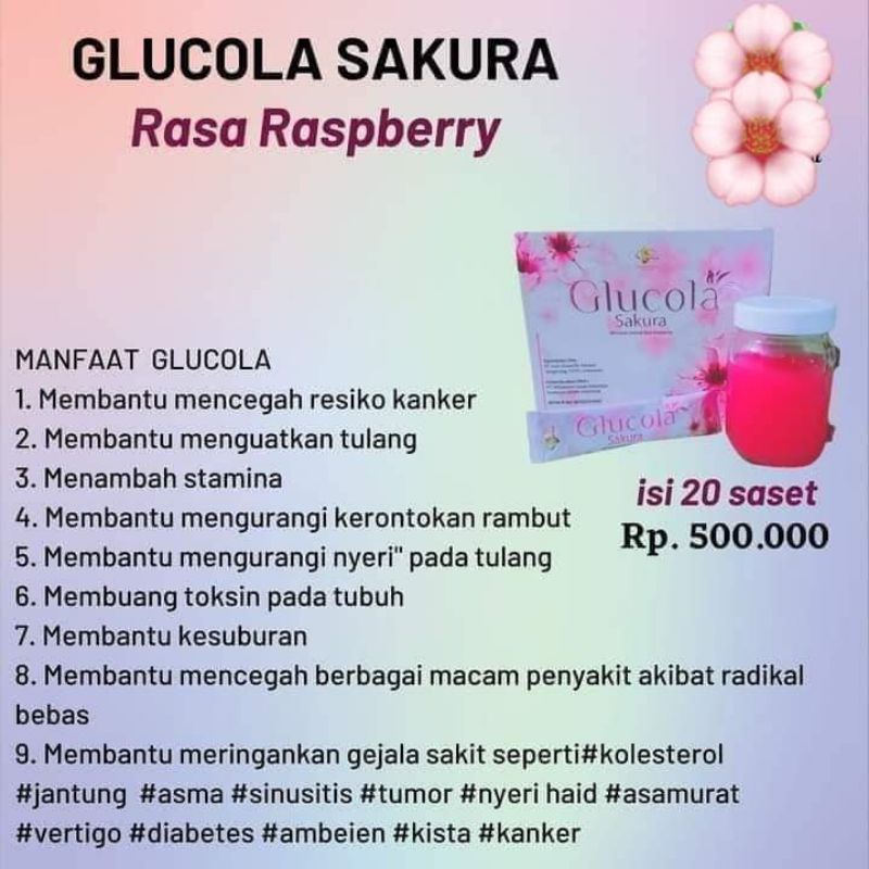 GLUCOLA SAKURA MCI ORIGINAL Eceran Sachet