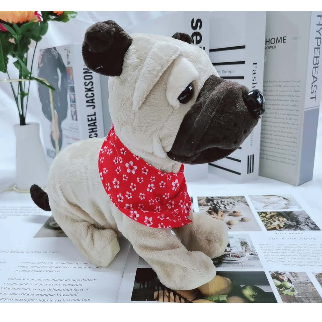 Robot Anjing Elektrik dengan Kontrol Suara/Anjing peliharaan mainan elektronik/Mainan mewah anak/-AA1