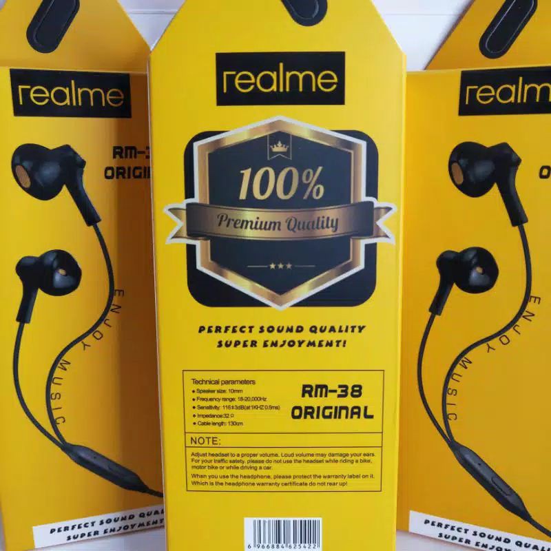 Headset Realme RM-38 Original Superbass