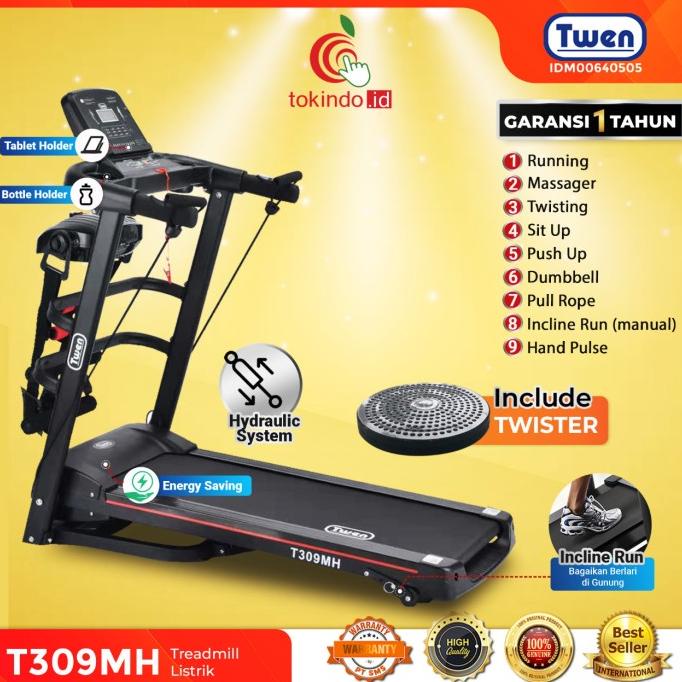 Treadmill Twen T309Mh / Treadmill Listrik / Treadmill Elektrik Terbaru