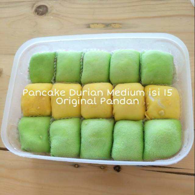 

Pancake Durian Medium isi 15 Original Pandan Duren Medan