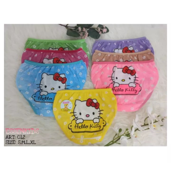 PROMO!! ( 1 Lusin ) Celana Dalam Anak Perempuan / CD Cewek Karakter HELLO KITTY  | Essen