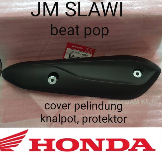 18318-K61-900ZA protektor cover pelindung knalpot cover protektor beat pop ori ahm