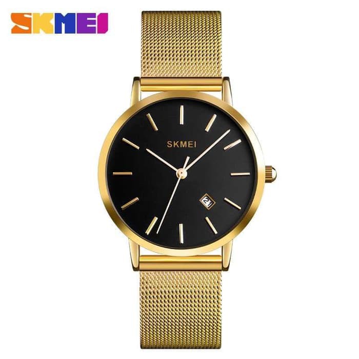 SKMEI Jam Tangan Analog Pria 1530 Gold