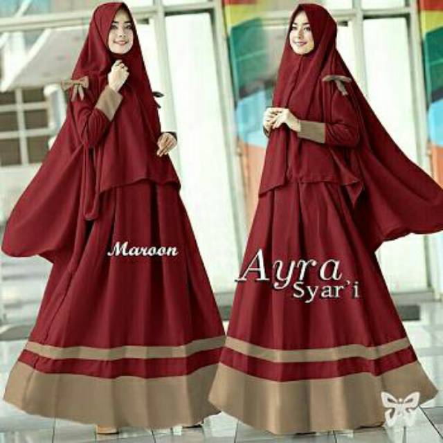 Maxi Ayra, maxi dress, dress muslim, gaun muslim, maxy syari, baju syari, syari lebaran, gamis Syari