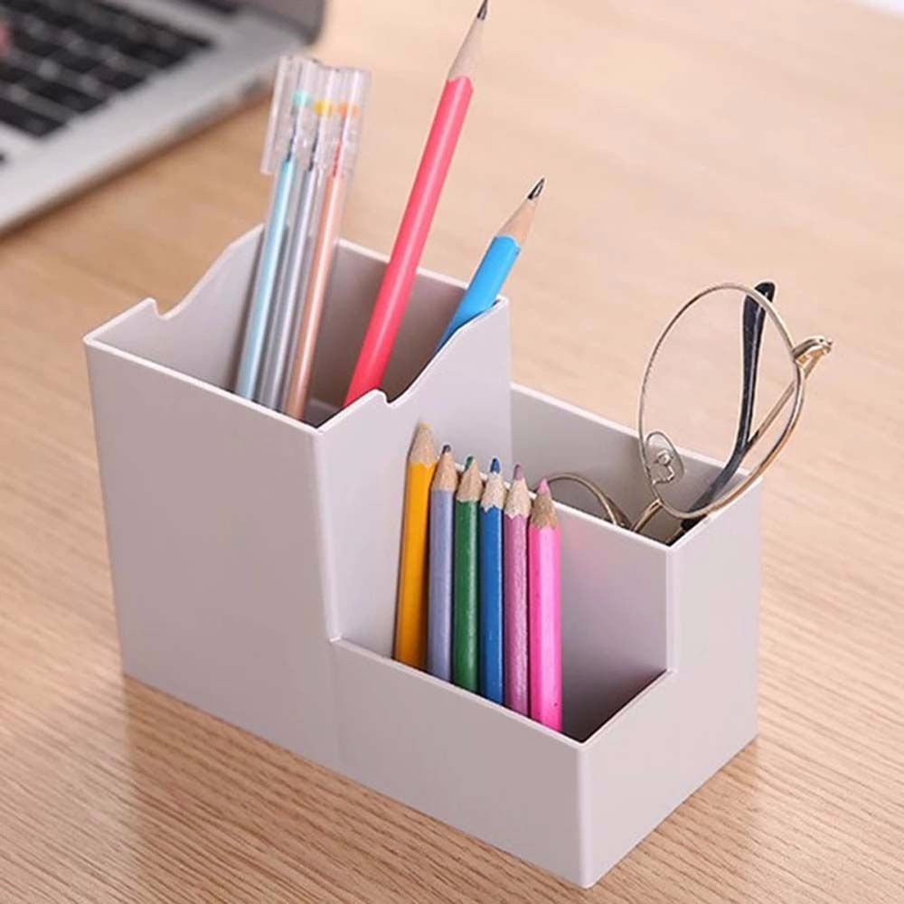 QUINTON Storage Pen Pencil Holders Container School office Utensils Desktop Pen Holder Organizer Office Accessories Cosmetic Case Stationery Multi-functional Makeup Rack/Multicolor