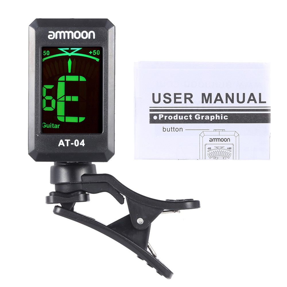Tuner Guitar Ammoon AT-04 Clip-on Tuning for Gitar, Bass, Ukulele