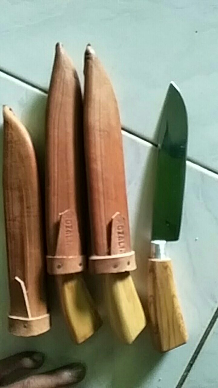 Pisau Baja Perak Baru Anti Karat Motif Garpu Murah Meriah