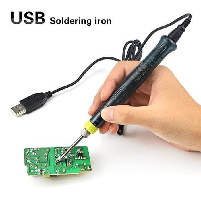USB Solder Portable with touch switch ( bisa pake power bank ) 5V 8W
