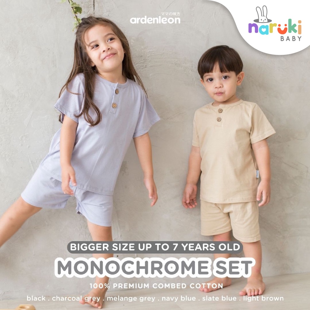 Ardenleon Monochrome Set Kids Arden Leon Baju Setelan Anak