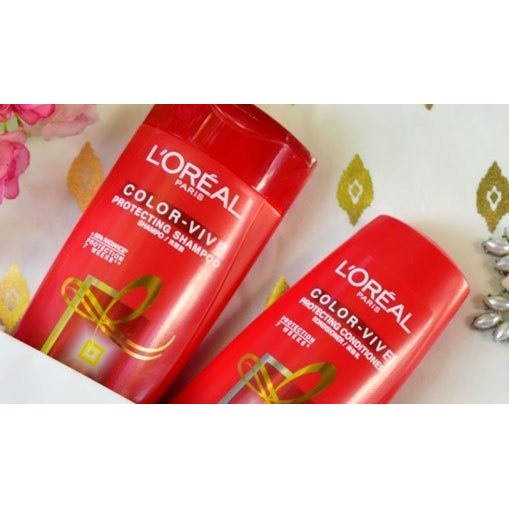 Shampoo Conditioner Rambut Berwarna/Diwarnai L'Oreal Paris Color Vive - Loreal Sampo Shampo Merah