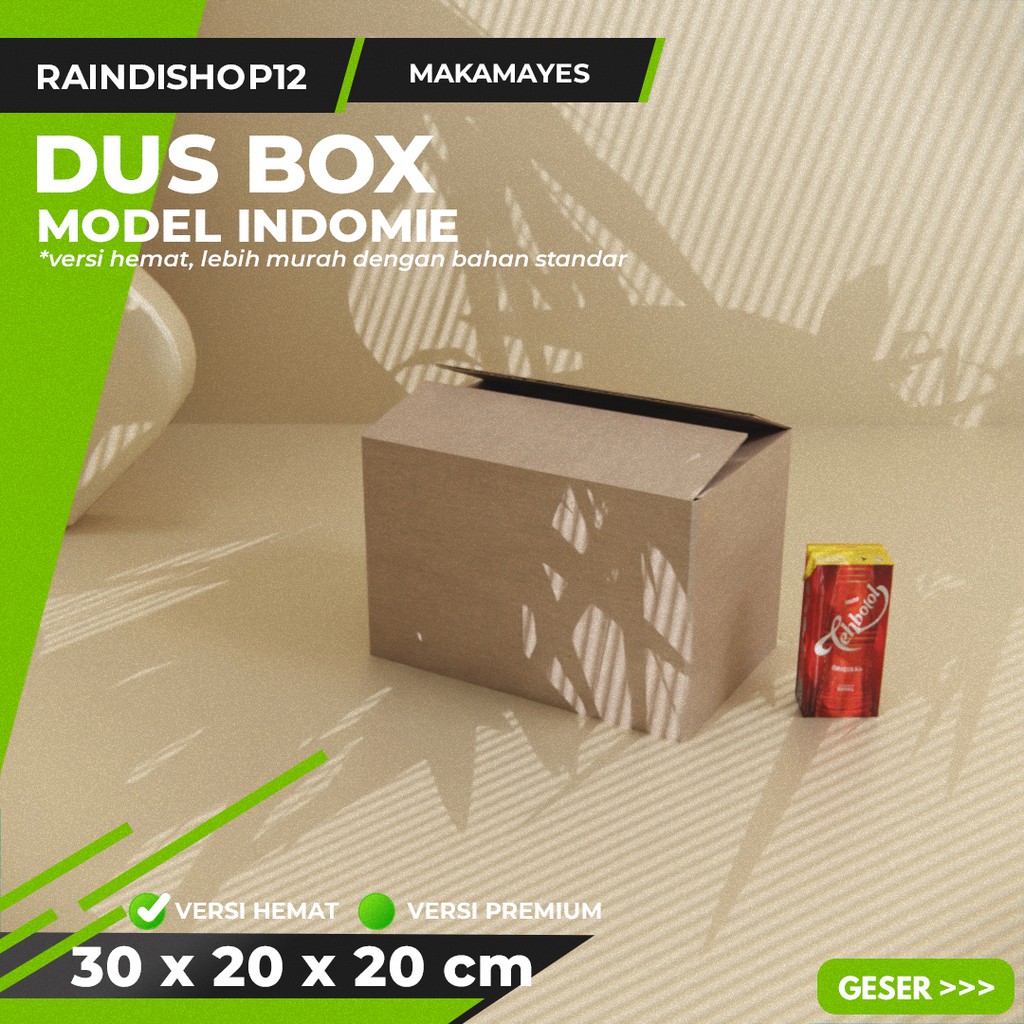 BOX 30 X 20 X 20 CM KARDUS KOTAK KEMASAN PACKAGING KADO POLOS