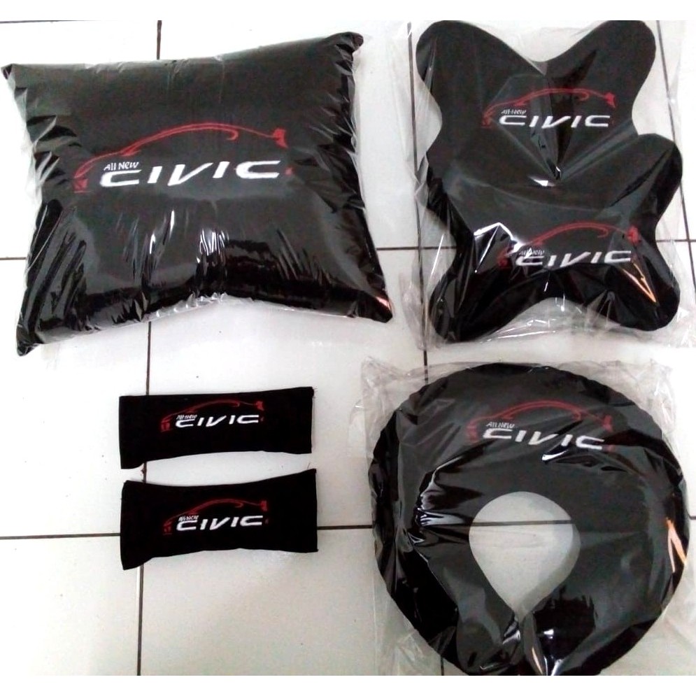 Honda All New Civic FB bantal mobil custom aksesoris interior 4 in 1
