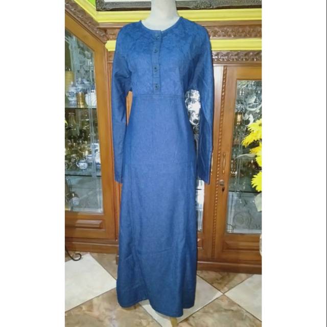 Gamis jeans jumbo / gamis lee / gamis denim