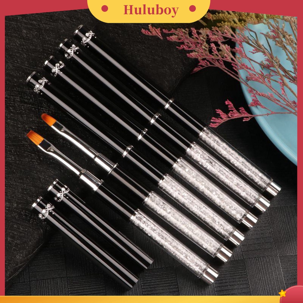 Huluboy Huluboy♡ Brush Pen Nail Art Bahan Nilon Ultra Tipis Untuk Manicure