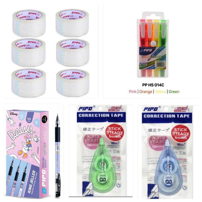 

Big Sale Paket 44 Dapat 1 Lusin Pulpen -6PC LAKBAN -1PC HS- 2 PC CT SESUAI FOTO Diskon